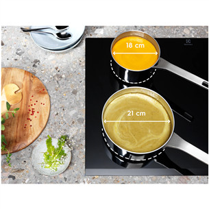 Electrolux 700 SenseFry, ширина 59 см, без рамы, черный - Интегрируемая индукционная варочная панель