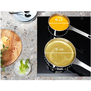 Electrolux 700 SenseFry, width 59 cm, frameless, black - Built-in Induction Hob