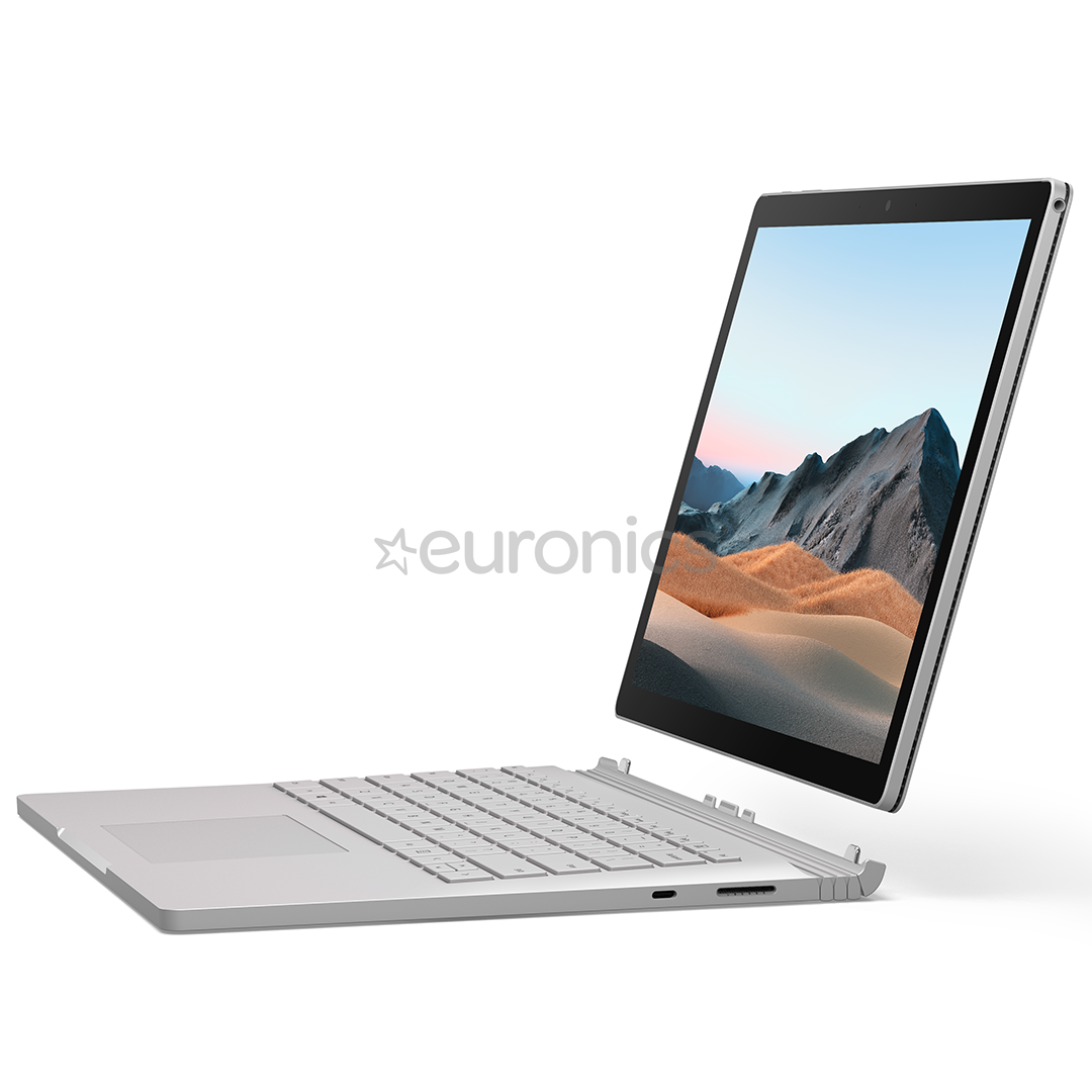 Microsoft Surface Book 3, 13,5'', i5, 8 GB, 256 GB, puutetundlik, hõbedane - Sülearvuti
