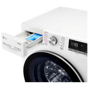 LG V700 Series, 9 kg / 6 kg, depth 56.5 cm, 1400 rpm - Washer-Dryer Combo