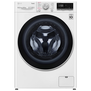LG, SmartThinQ, 10.5 kg, depth 56.5 cm, 1400 rpm - Front Load Washing Machine F4WV510S0E