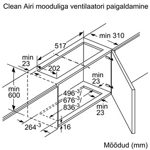 Комплект для работы вытяжки в режиме циркуляции воздуха Bosch