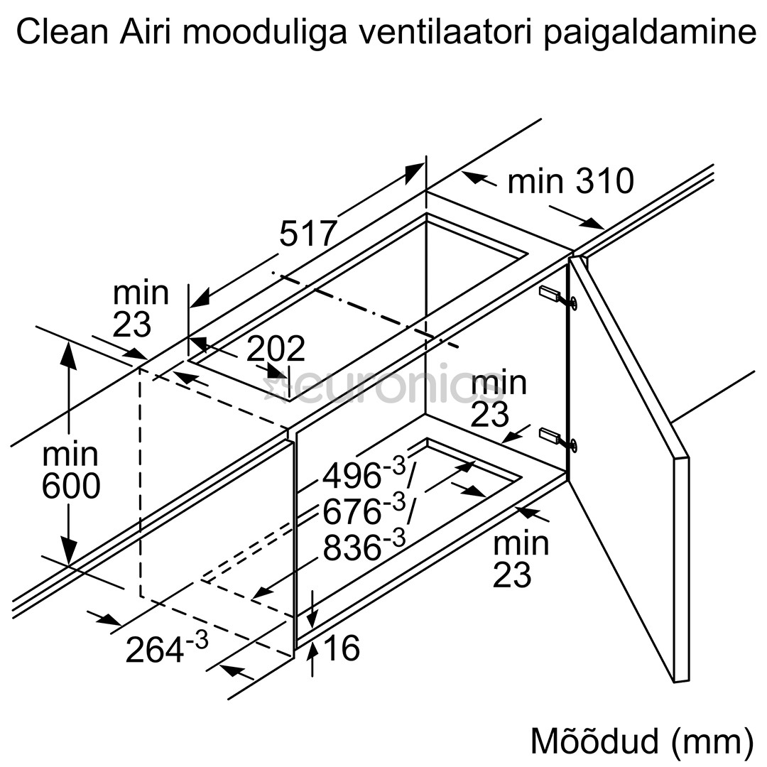 Комплект для работы вытяжки в режиме циркуляции воздуха Bosch