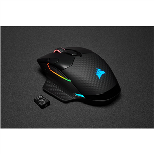 Corsair Dark Core Pro RGB, must - Juhtmevaba optiline hiir