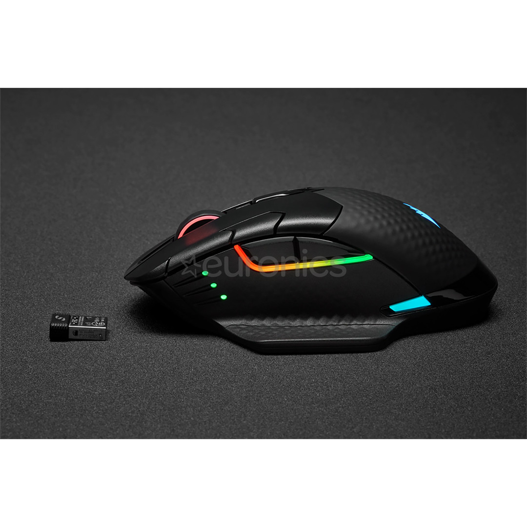 Corsair Dark Core Pro RGB, must - Juhtmevaba optiline hiir