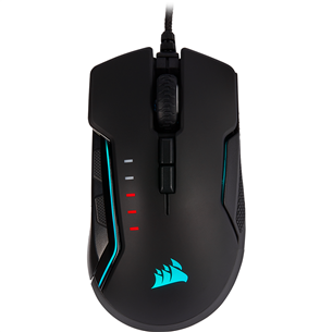 Corsair Glaive RGB Pro Aluminum, black - Wired Optical Mouse