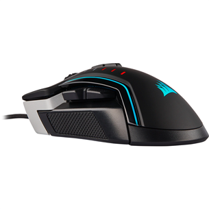 Corsair Glaive RGB Pro Aluminum, black - Wired Optical Mouse