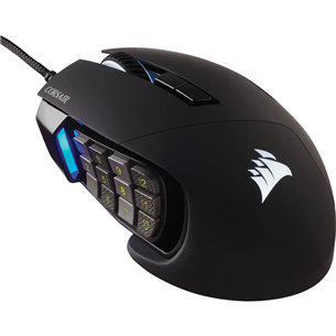 Corsair Scimitar RGB Elite, must - Juhtmega optiline hiir