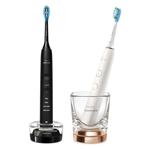 Philips Sonicare DiamondClean 9000, 2 pieces, black/white - Electric toothbrush set