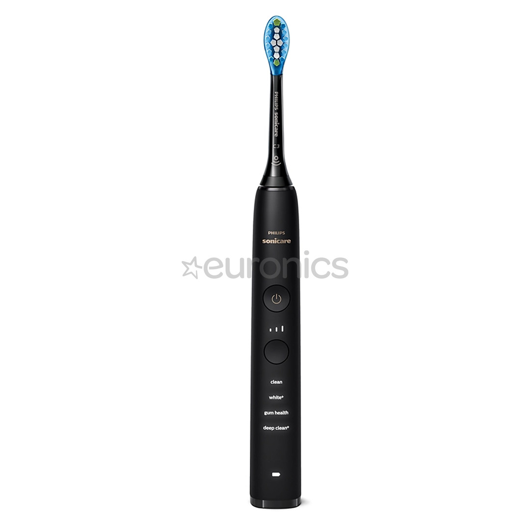 Philips Sonicare DiamondClean 9000, 2 tk, must/valge - Elektriliste hambaharjade komplekt äpiga