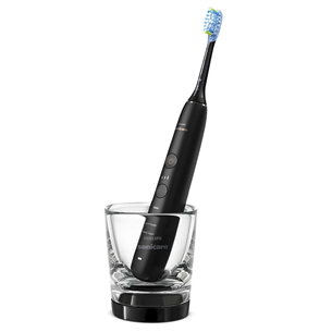 Philips Sonicare DiamondClean 9000, 2 tk, must/valge - Elektriliste hambaharjade komplekt äpiga