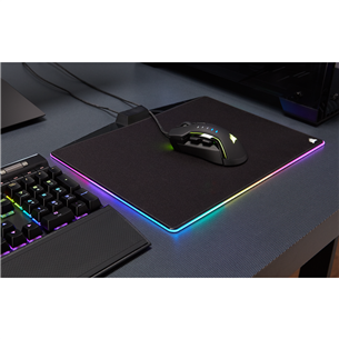 Corsair MM800 RGB Polaris Cloth Edition, black - Mouse Pad