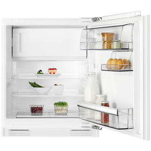 AEG, 110 л, высота 82 см - Интегрируемый холодильник
