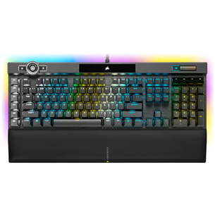 Corsair K100 OPX Switch, ENG, must - Mehaaniline klaviatuur CH-912A01A-NA