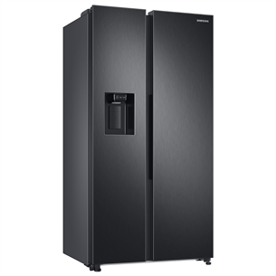 Samsung, water & ice dispenser, 634 L, height 178 cm, black - SBS Refrigerator