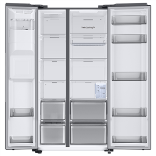 Samsung, vee- ja jääautomaat veepaagiga, 634 L, kõrgus 178 cm, roostevaba teras - SBS-külmik