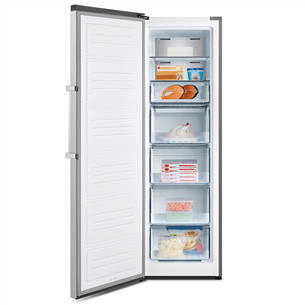Hisense, NoFrost, 260 L, kõrgus 186 cm, roostevaba teras - Sügavkülmik