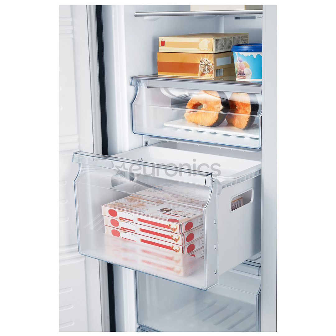 Hisense, NoFrost, 260 L, kõrgus 186 cm, roostevaba teras - Sügavkülmik