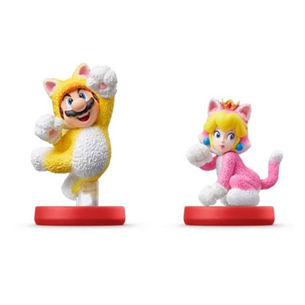 Amiibo Cat Mario and Peach