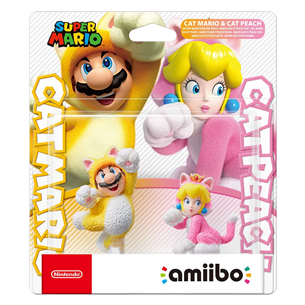 Фигурки Amiibo Cat Mario и Peach