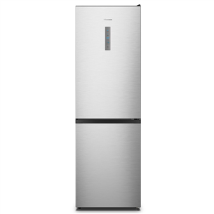 Hisense NoFrost, height 186 cm, 304 L, inox - Refrigerator