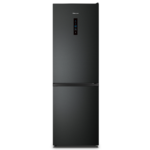 Hisense NoFrost, height 186 cm, 304 L, black - Refrigerator RB390N4BFE
