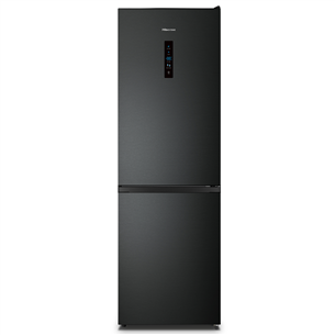 Hisense NoFrost, height 186 cm, 304 L, black - Refrigerator