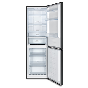 Hisense NoFrost, height 186 cm, 304 L, black - Refrigerator