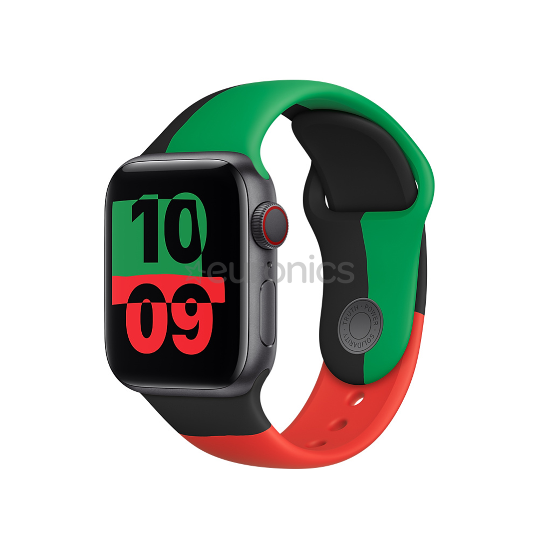 Replacement strap Apple Watch Black Unity Sport Band – Regular 40mm