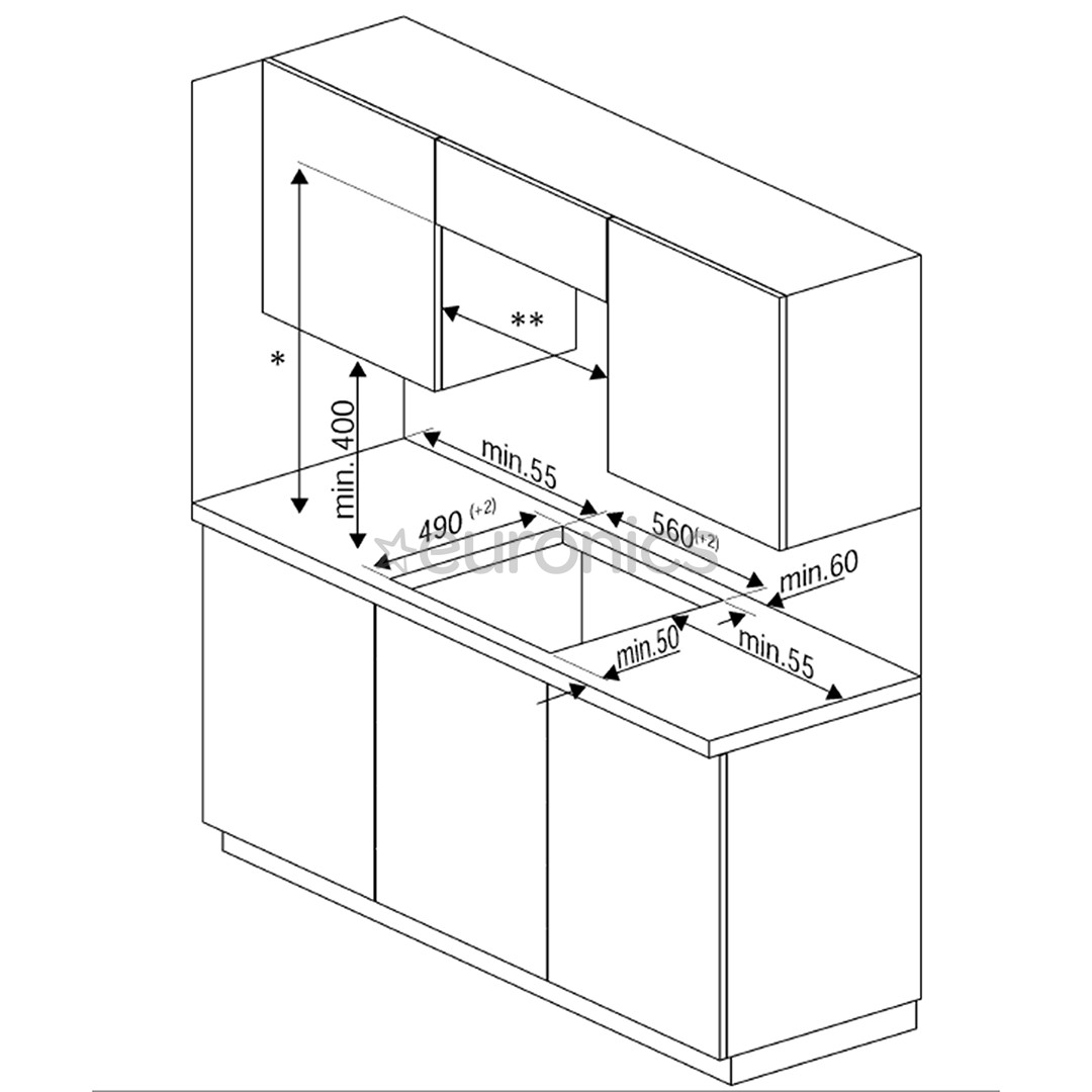 Built-in induction hob Beko