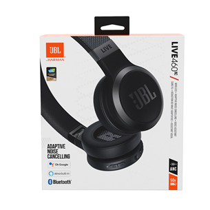 JBL Live 460, черный - Накладные беспроводные наушники