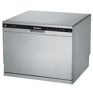 Candy, 6 place settings, height 43.8 cm, grey - Dishwasher CDCP6S