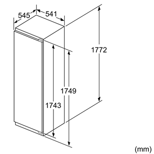 Интегрируемый холодильный шкаф Bosch (178 см)