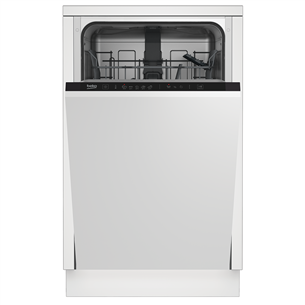 Beko, 10 place settings, width 44.8 cm - Built-in dishwasher