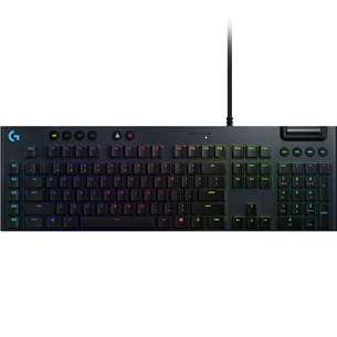 Logitech G815 Clicky, SWE, black - Mechanical Keyboard