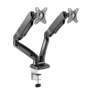 Essentials Dual Gaslift, 13''-27'', 6.5 kg, 2 monitors, black - Monitor Desk Mount