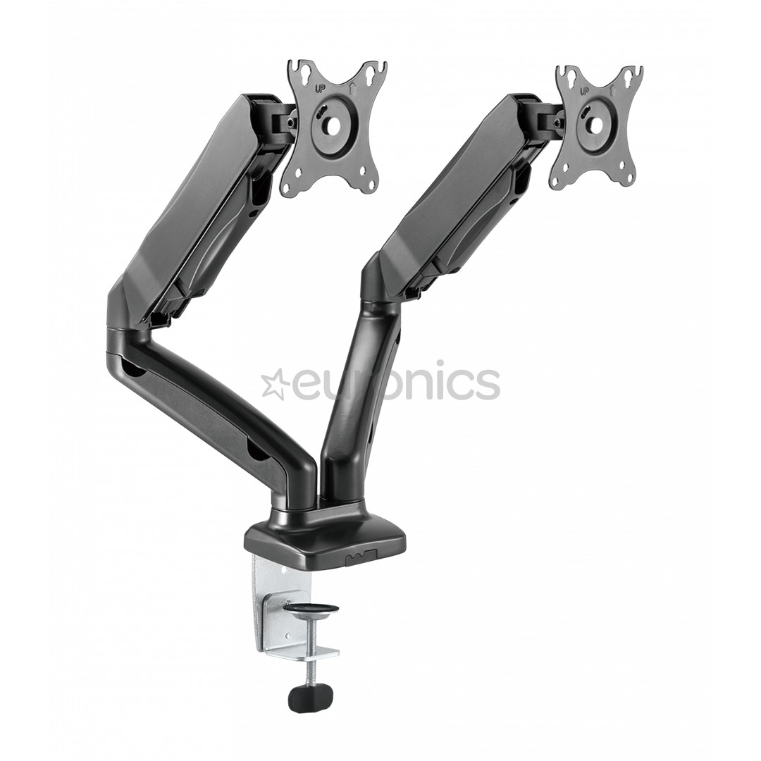 Essentials Dual Gaslift, 13''-27'', 6,5 kg, 2 monitori, must - Monitori lauakinnitus