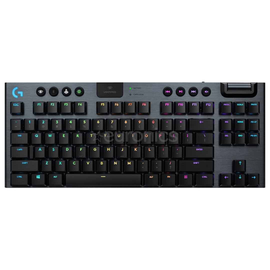Logitech G915 TKL Linear, SWE, must - Mehaaniline klaviatuur