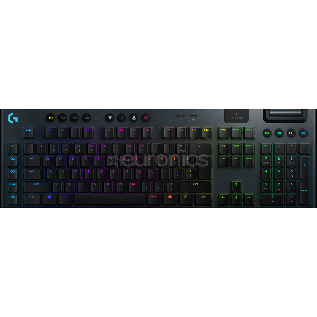 Logitech G915 LightSync RGB Linear, SWE, black - Wireless Keyboard 