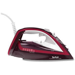 Tefal Turbo Pro Anti-calc, 2600 Вт, красный/белый - Паровой утюг