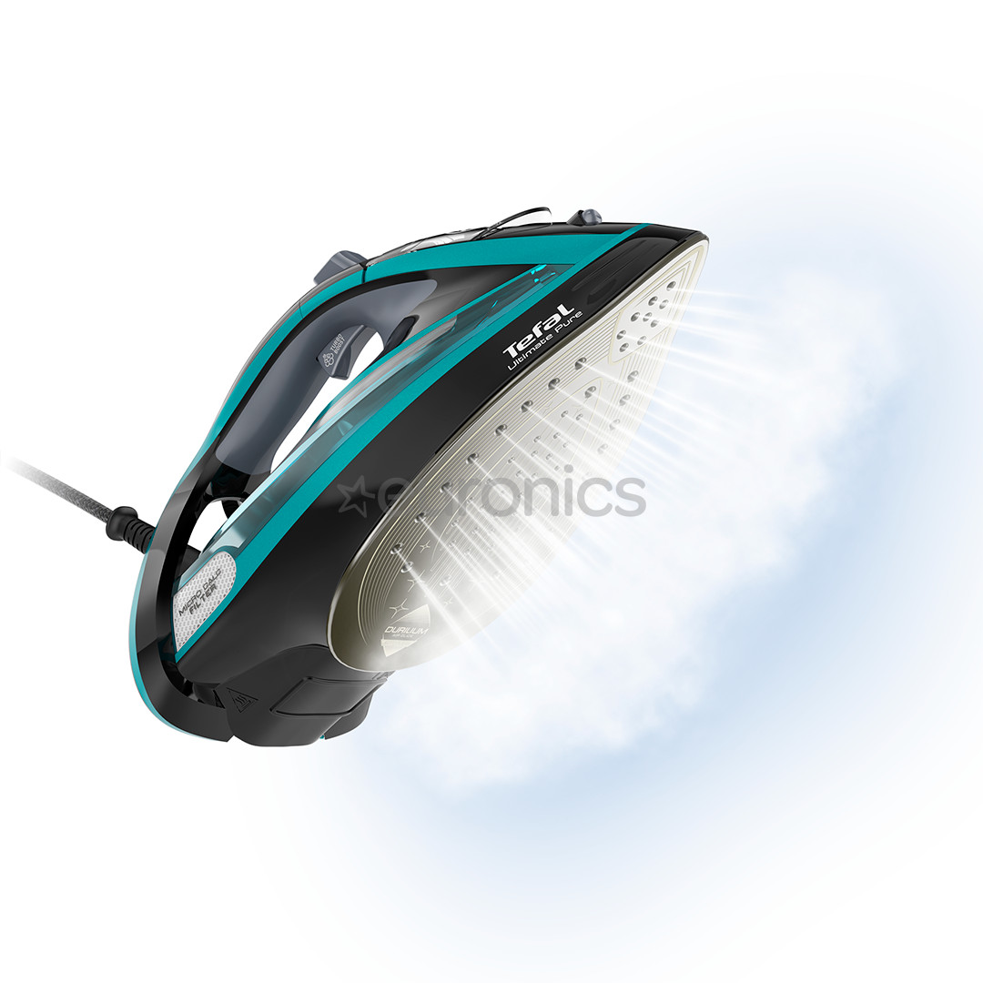 Tefal Ultimate Pure, 3200 W, green/black - Steam iron
