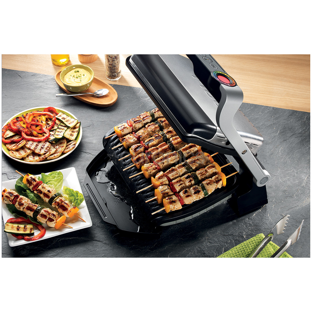 Tefal Optigrill+, 2000 Вт, черный/нерж. сталь - Электрический гриль