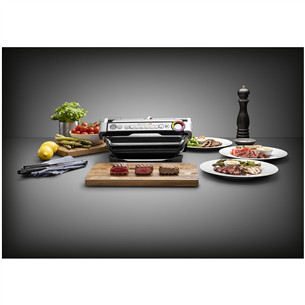 Tefal Optigrill+, 2000 Вт, черный/нерж. сталь - Электрический гриль