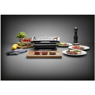 Tefal Optigrill+, 2000 Вт, черный/нерж. сталь - Электрический гриль