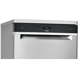 Whirlpool, 14 place settings, silver - Freestanding Dishwasher