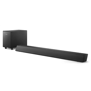 Philips, 2.1, black- Soundbar + Wireless Subwoofer