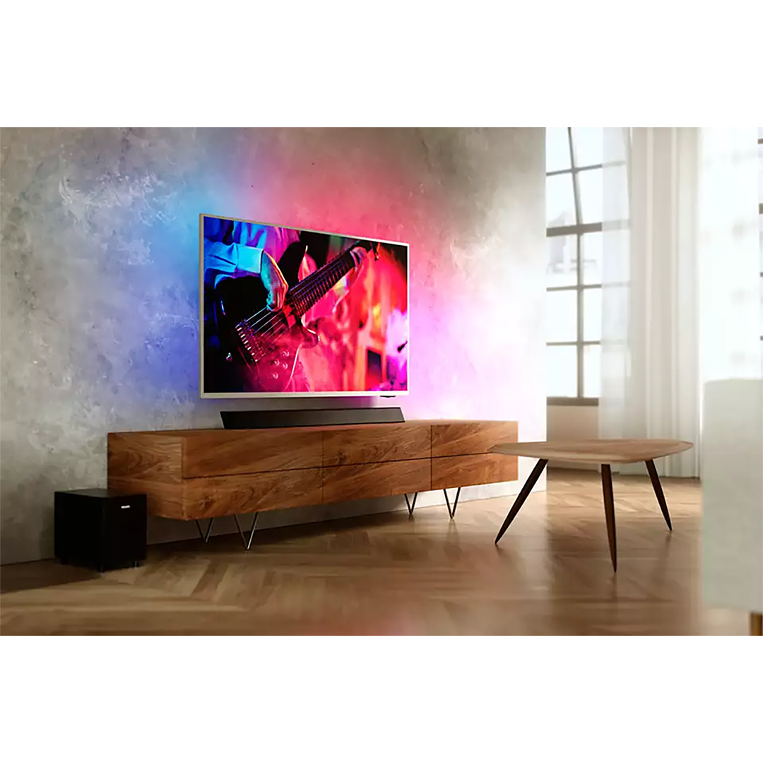 Philips, 2.1, черный - Саундбар + беспроводной сабвуфер