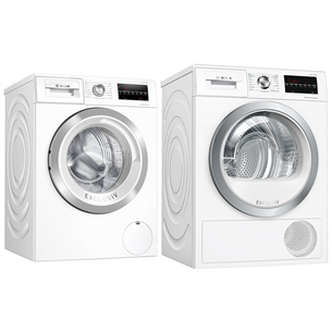 Washing machine + dryer Bosch (9 kg / 9 kg) WAU28TP9SN+WTW85P49S