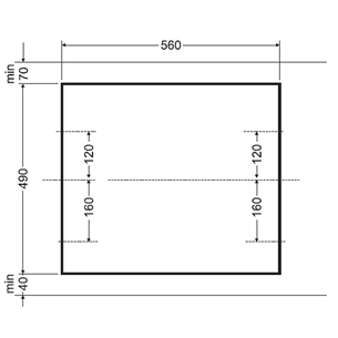 Built-in hob Hansa