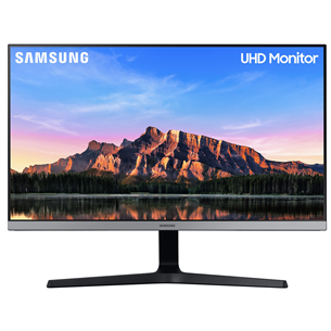 Samsung UR55, 28'', 4K UHD, LED IPS, must/hõbe - Monitor